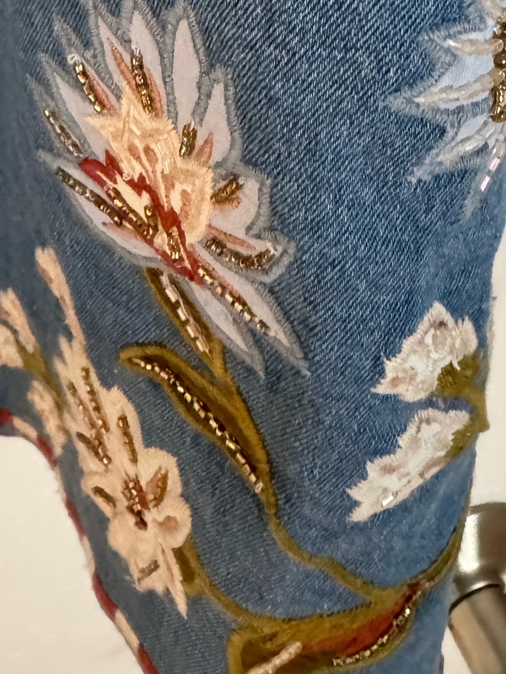 NEW Veronica Beard Chester Floral Embroidered Minidress in Sea Glare - Picture 12 of 13